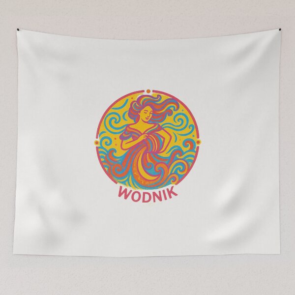 Item preview, Aesthetic Aquarius Water Bearer Zodiac Sign - Celestial Art designed and sold by mijaczeek.