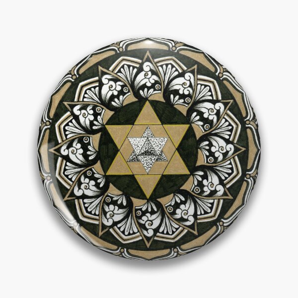 Item preview, Heart Chakra - Gold Black & White designed and sold by candorbysara.