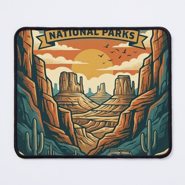 Item preview, Vintage Utah National Parks Travel Poster designed and sold by Herodestroyer.