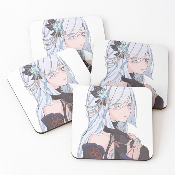Item preview, Shenhe Frostflower Dew Genshin Impact designed and sold by KomiArts.
