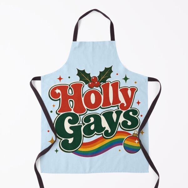 Item preview, Holly Gays LGBTQ Christmas Shirt – Funny Rainbow Pride Holiday Design designed and sold by TheStephanieRome.