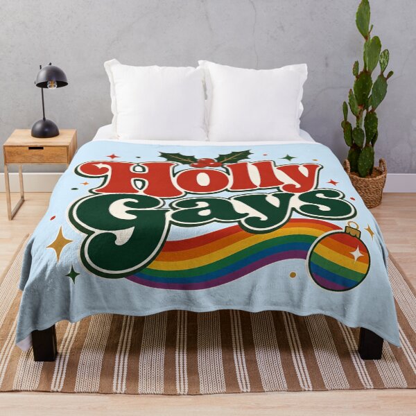 Item preview, Holly Gays LGBTQ Christmas Shirt – Funny Rainbow Pride Holiday Design designed and sold by TheStephanieRome.