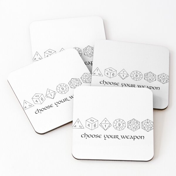 Item preview, Choose Your Weapon Role Playing Game Dice Gamer Dungeon Master designed and sold by Doodleoub.