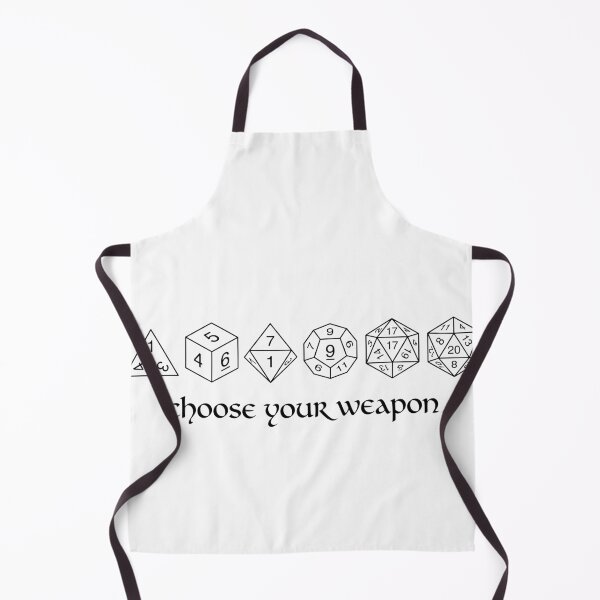 Item preview, Choose Your Weapon Role Playing Game Dice Gamer Dungeon Master designed and sold by Doodleoub.