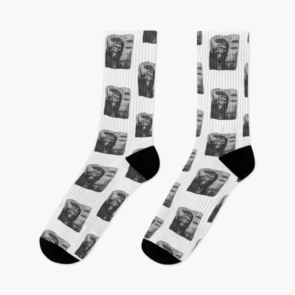 Item preview, Funny Bigfoot & Alien Selfie with UFOs – Retro Cryptid Sci-Fi  designed and sold by Gbriel3.