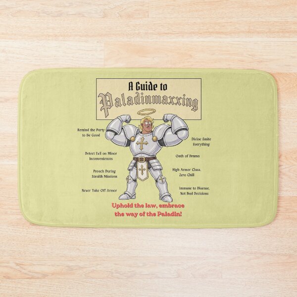 Item preview, A Guide to Paladinmaxxing (Light Edition) - DND RPG Meme designed and sold by Dice_Goblin_Studio.