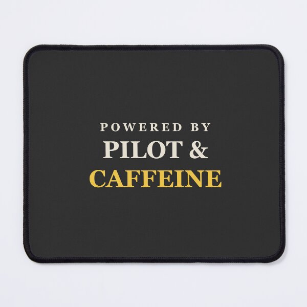 Item preview, Powered By Pilot & Caffeine - Pilot designed and sold by RetroThreadWorks.