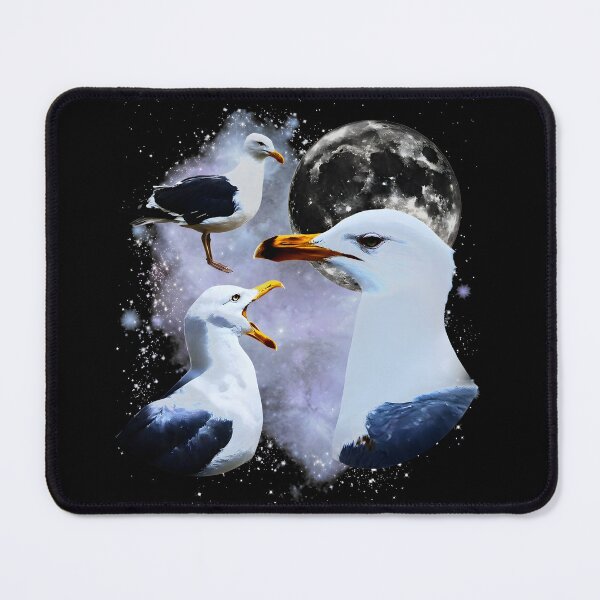 Item preview, Retro Three Seagulls Moon Galaxy Coastal Bird Vintage T-Shirt designed and sold by blawdi.