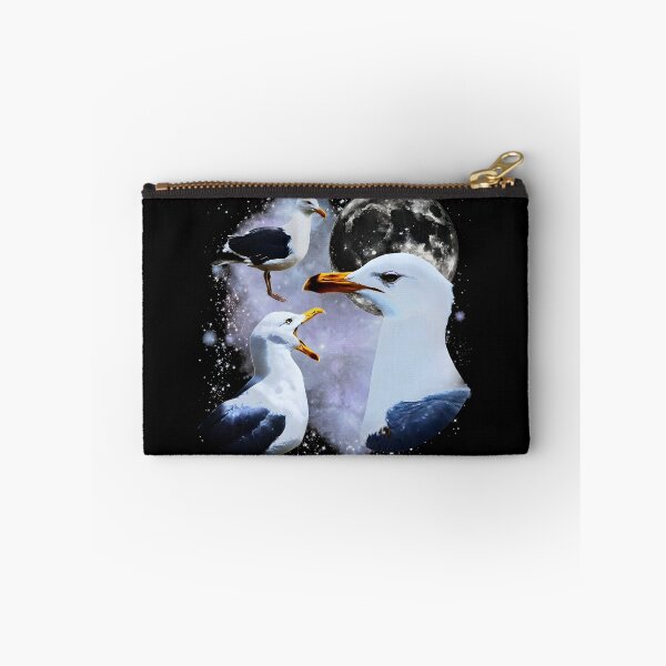 Item preview, Retro Three Seagulls Moon Galaxy Coastal Bird Vintage T-Shirt designed and sold by blawdi.