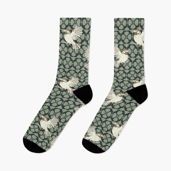 Item preview, Hand-drawn dark green bird designed and sold by Fiorart Studio .