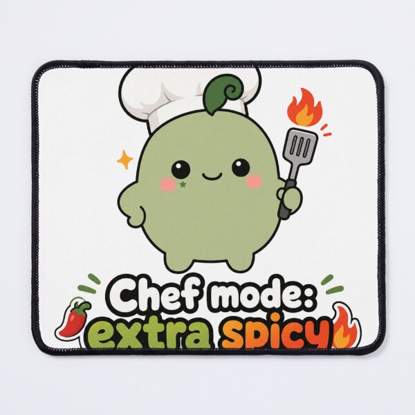 Item preview, Chef Mode Extra Spicy Funny Mascot designed and sold by srinig.