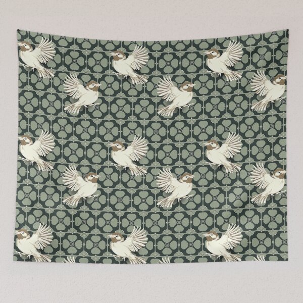 Item preview, Hand-drawn dark green bird designed and sold by Fiorart Studio .