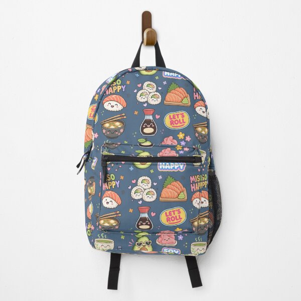 Item preview, Sushi Cute Collage Pastel Seamless Pattern designed and sold by HowToCanadian.