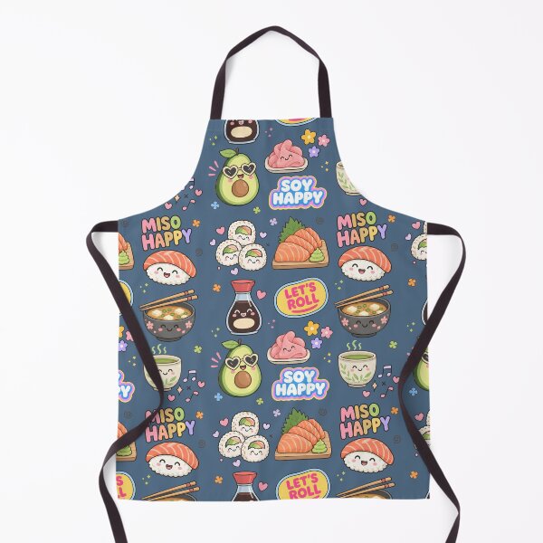 Item preview, Sushi Cute Collage Pastel Seamless Pattern designed and sold by HowToCanadian.