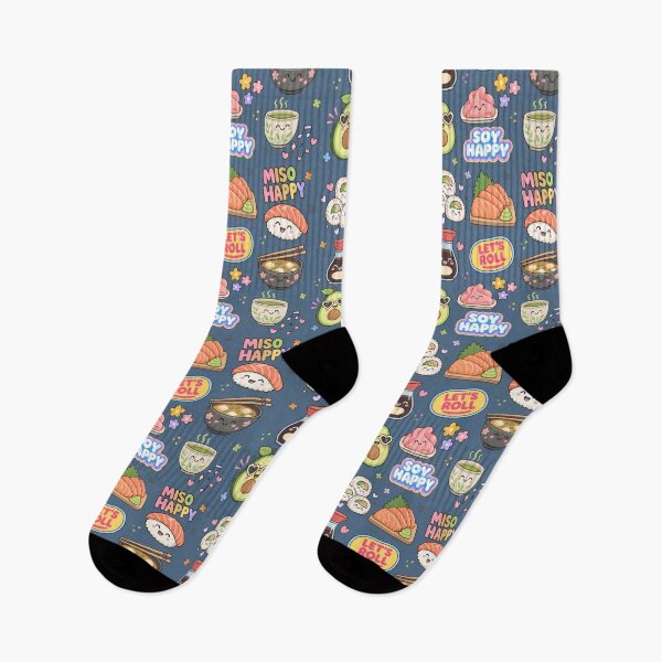 Item preview, Sushi Cute Collage Pastel Seamless Pattern designed and sold by HowToCanadian.