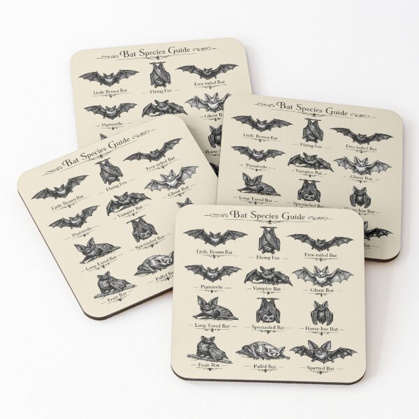 Item preview, Gothic Bat Species Guide for Bat Lovers designed and sold by POD DYNASTY | Original Print On Demand T-Shirt Graphics.