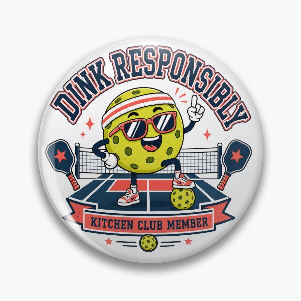 Item preview, Pickleball Funny Dink Responsibly Kitchen Club Sticker designed and sold by DigitalDream Gallery.
