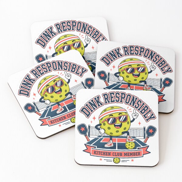 Item preview, Pickleball Funny Dink Responsibly Kitchen Club Sticker designed and sold by DigitalDream Gallery.