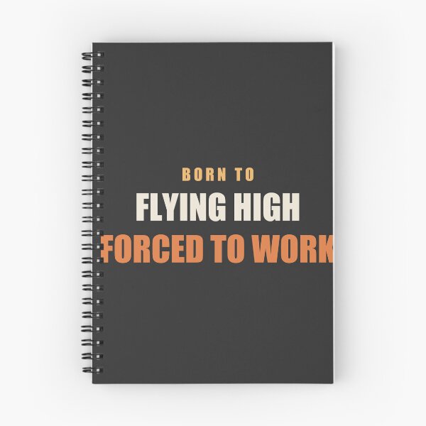 Item preview, Born To Flying High Forced To Work - Pilot designed and sold by RetroThreadWorks.