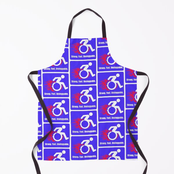 Item preview, Rolling with Fire | Fast Wheelchair Graphic | Disability Pride Sticker designed and sold by PIXEL POP DESIGNS - Beyond the Norm!.