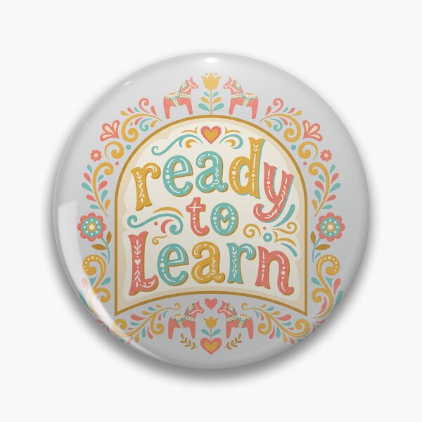 Item preview, Ready to Learn Folk Art Sticker Design designed and sold by hattie's.