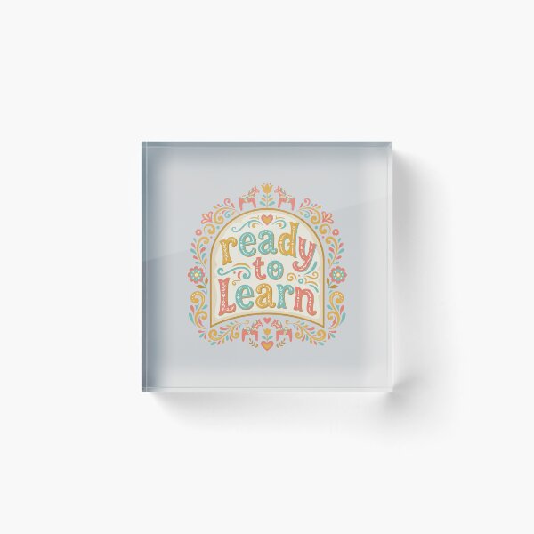 Item preview, Ready to Learn Folk Art Sticker Design designed and sold by hattie's.