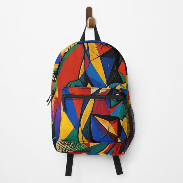 Item preview, Colorful Geometric T-Rex - Abstract Cubist Stained Glass Dinosaur Art designed and sold by inkaylindesign.