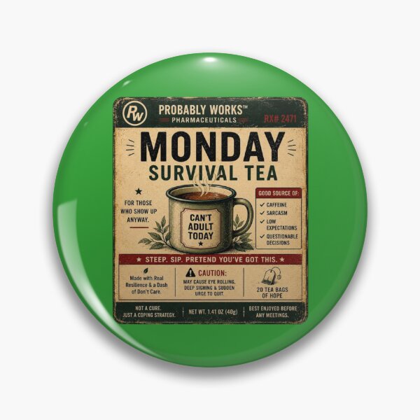 Item preview, Monday Survival Tea designed and sold by TheHodgePodge.