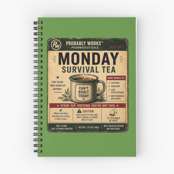 Item preview, Monday Survival Tea designed and sold by TheHodgePodge.