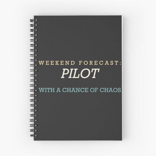 Item preview, Weekend Forecast: Pilot With A Chance Of Chaos - Pilot designed and sold by RetroThreadWorks.