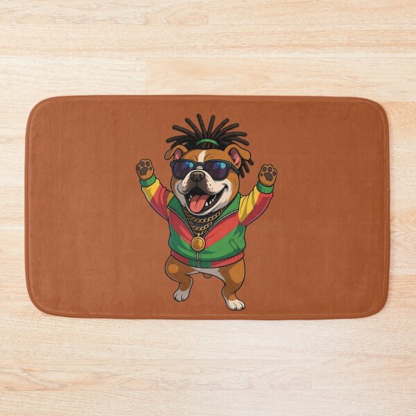 Item preview, Bawgy Dog Reggae Pitbull Rasta Vibe designed and sold by digitalbob60.