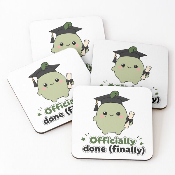 Item preview, Officially Done Finally Funny Graduation Mascot designed and sold by srinig.