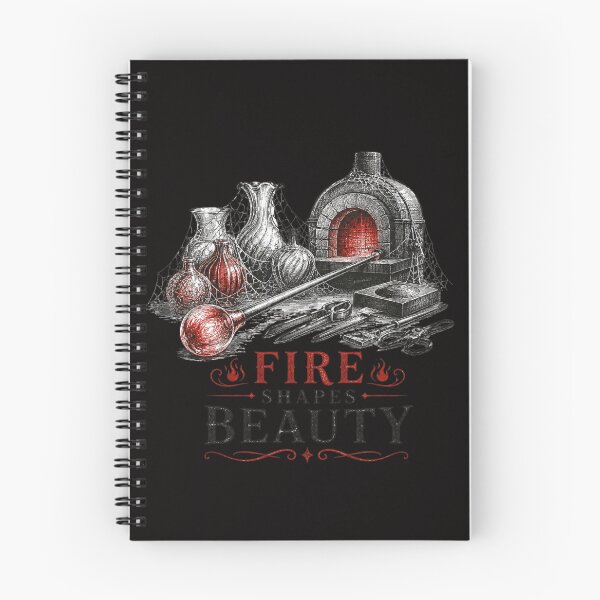 Item preview, Vintage Glassblower Workshop – Fire Shapes Beauty Engraving Illustration designed and sold by Tadeusz1.