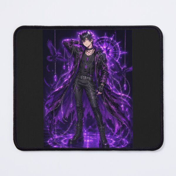 Item preview, Shadow Raven Prince – Gothic Anime Cat Boy | Dark Fantasy Magic designed and sold by Revyra Design .