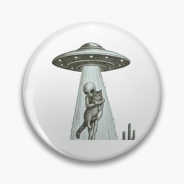 Item preview, Alien Abducting a Cat | Funny UFO & Sci-Fi  designed and sold by Gbriel3.