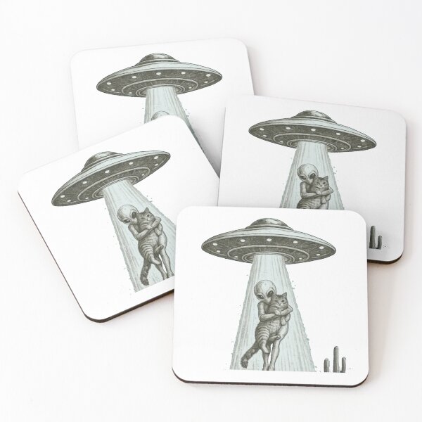 Item preview, Alien Abducting a Cat | Funny UFO & Sci-Fi  designed and sold by Gbriel3.