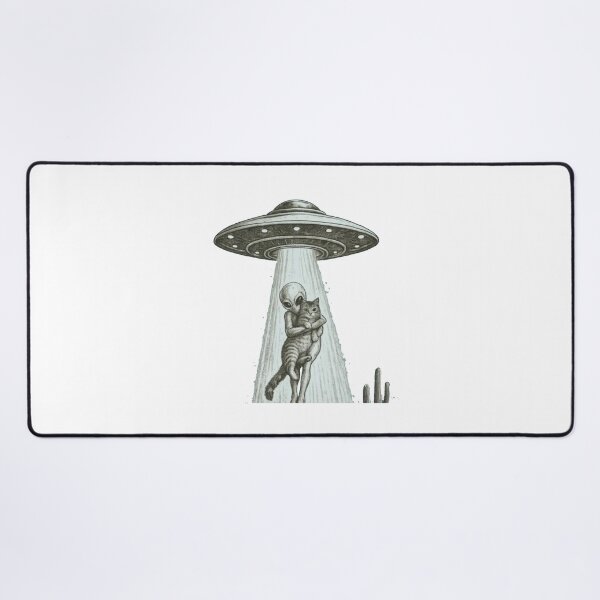Item preview, Alien Abducting a Cat | Funny UFO & Sci-Fi designed and sold by Gbriel3.