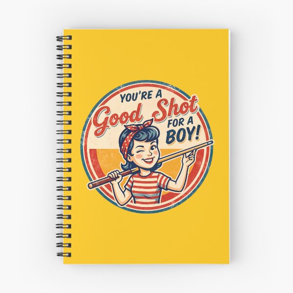 Item preview, You're A Good Shot For A Boy Retro Billiards Poster designed and sold by ThreadRiotTees.