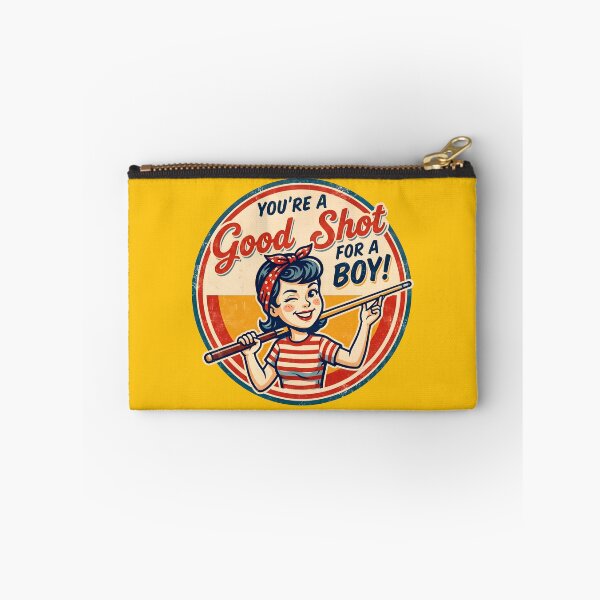Item preview, You're A Good Shot For A Boy Retro Billiards Poster designed and sold by ThreadRiotTees.