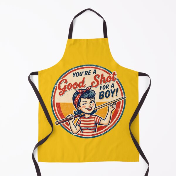 Item preview, You're A Good Shot For A Boy Retro Billiards Poster designed and sold by ThreadRiotTees.