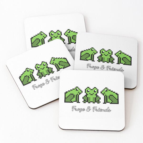 Item preview, Froge & Friends Cute Pixel Art Frogs designed and sold by OpenTabsDesigns.
