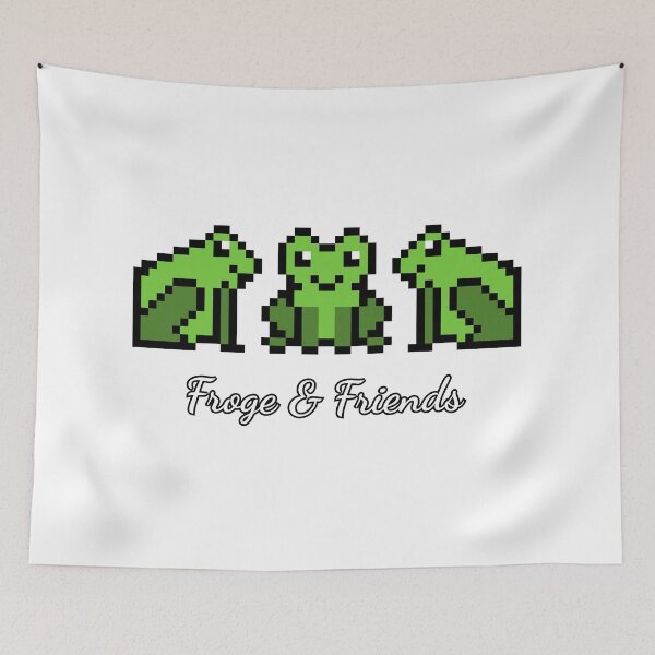 Item preview, Froge & Friends Cute Pixel Art Frogs designed and sold by OpenTabsDesigns.