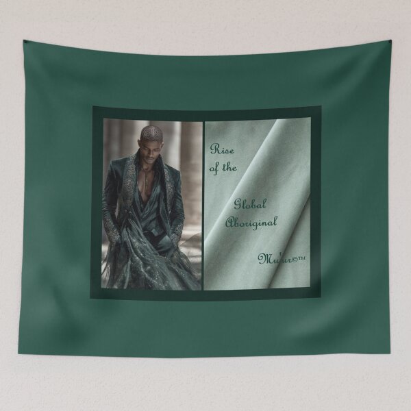 Item preview, Mu’ur (UM) Empire™ al-Benhadiel©™ design, Class Act, emerald green background designed and sold by HardyKnitDesign.