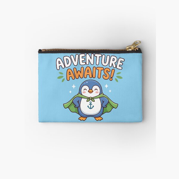 Item preview, Adventure Awaits Super Penguin Superhero Cute Nautical Hero designed and sold by Amir Faysal.
