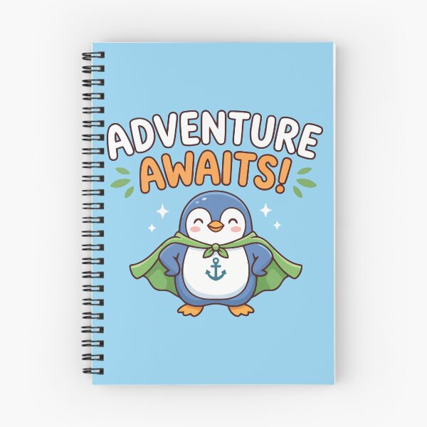 Item preview, Adventure Awaits Super Penguin Superhero Cute Nautical Hero designed and sold by Amir Faysal.
