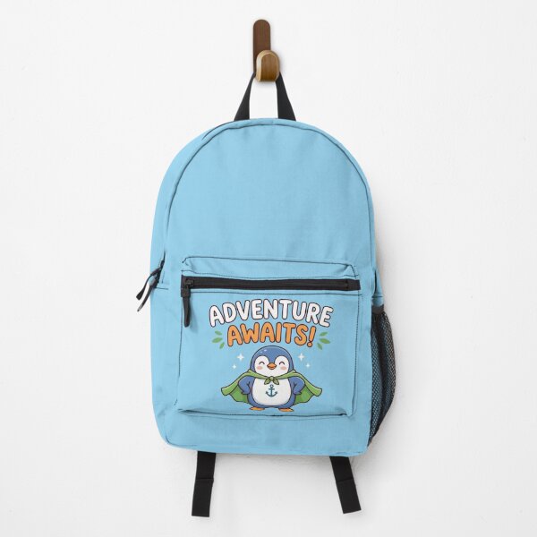 Item preview, Adventure Awaits Super Penguin Superhero Cute Nautical Hero designed and sold by Amir Faysal.