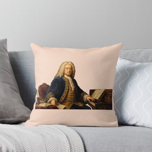 Item preview, Baroque Majesty: George Frideric Handel Vintage Oil Painting - Royal Harmonies designed and sold by DoReMiStudio.