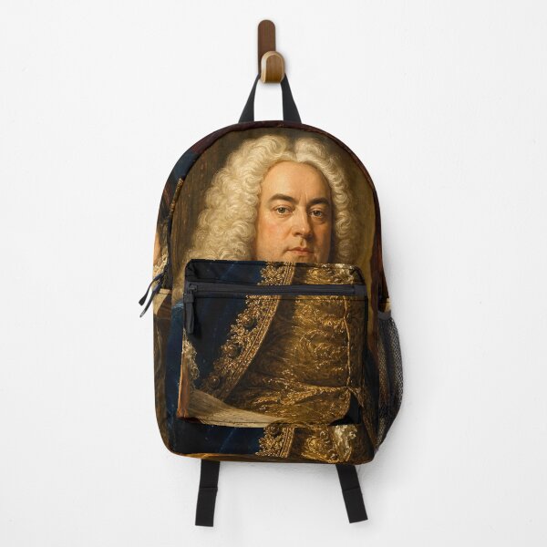 Item preview, Baroque Majesty: George Frideric Handel Vintage Oil Painting - Royal Harmonies designed and sold by DoReMiStudio.