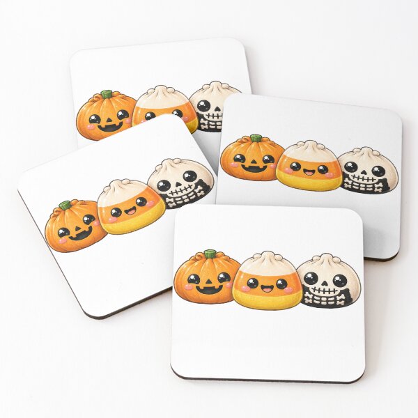 Item preview, Cute Halloween Squishy Dumplings Kawaii Trio designed and sold by SwiftCollective.