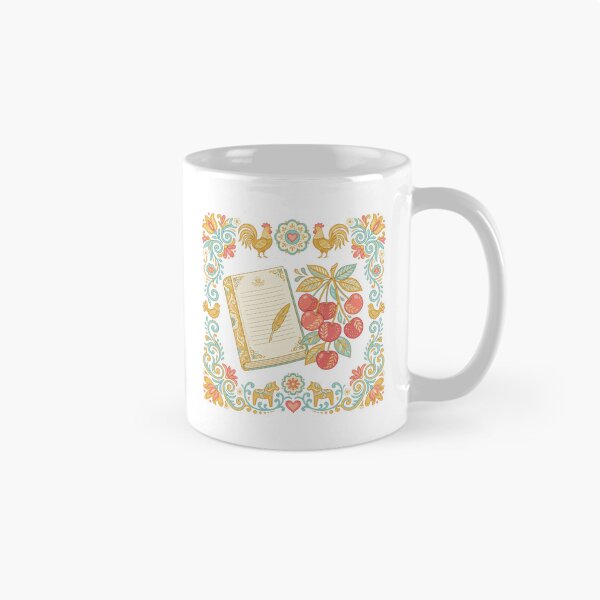 Item preview, Folk Art Journal Cherries Floral Sticker Design designed and sold by hattie's.